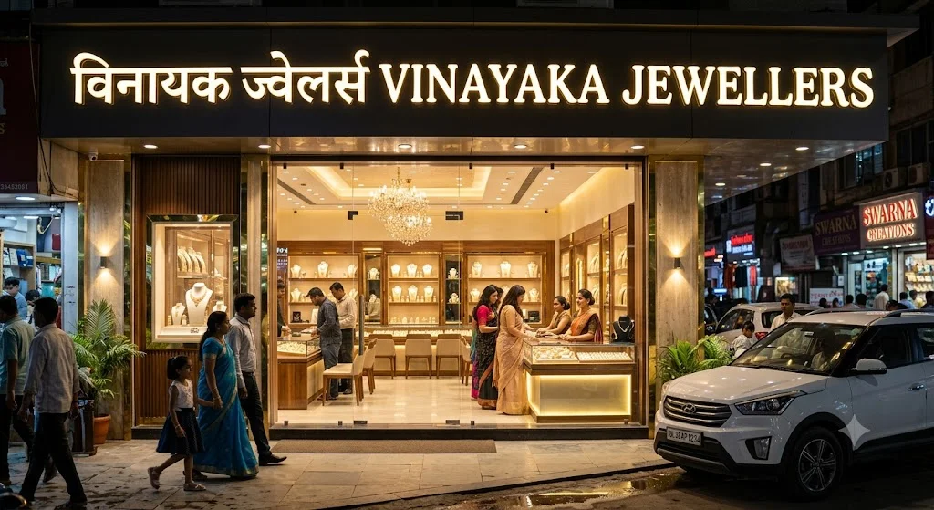 Vinayaka Jewellers storefront, Chikkamagaluru