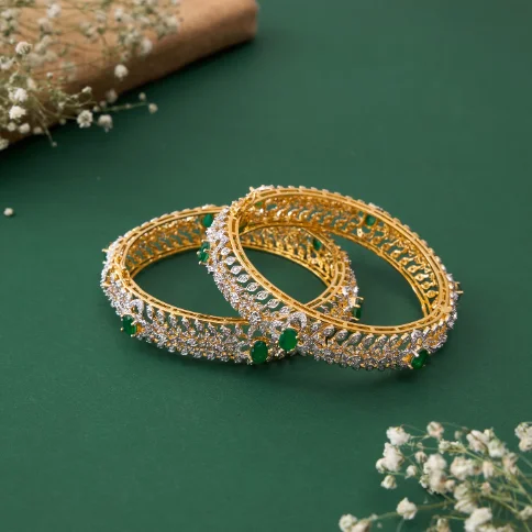 Gold kada bangles
